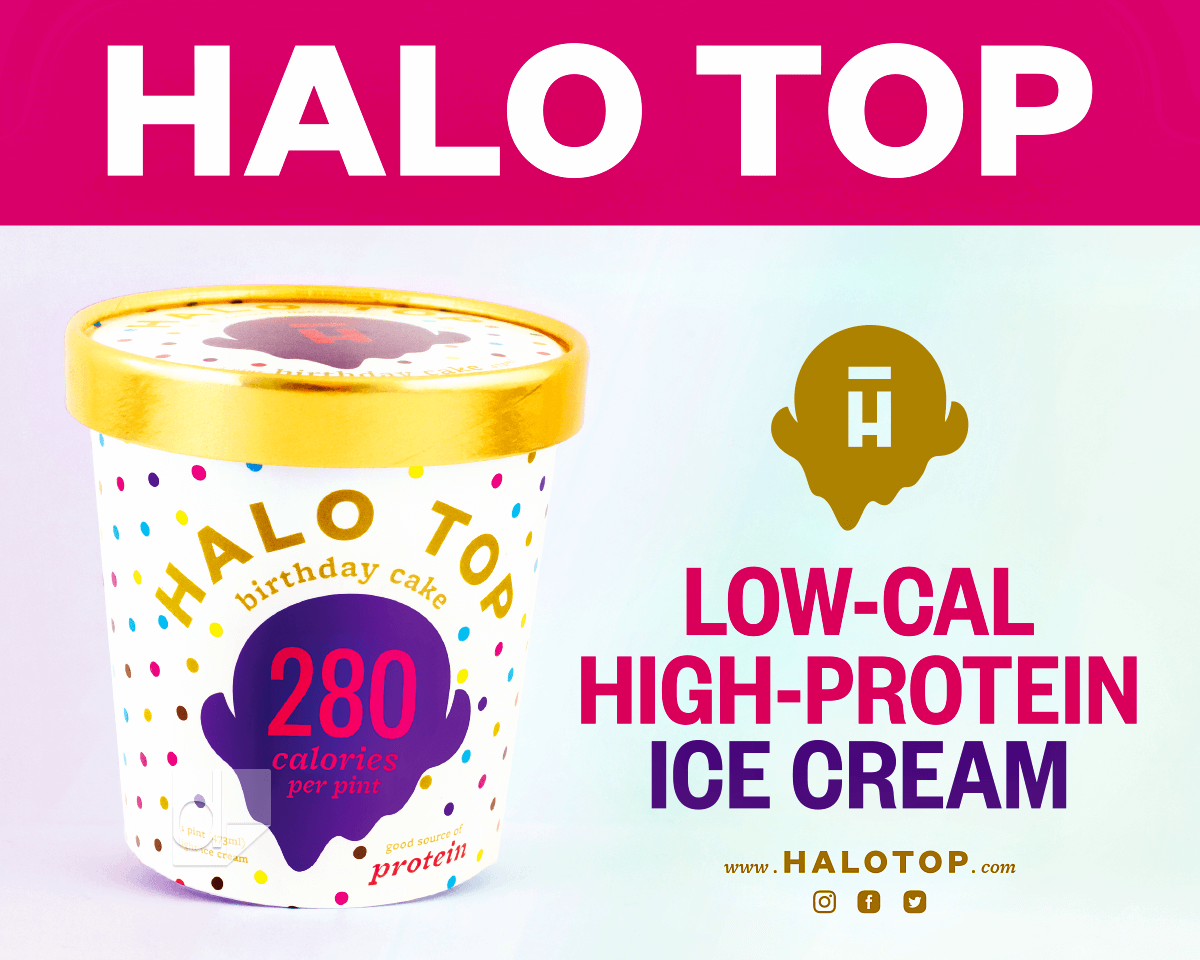 Freezer Cling Printing by Dilco on 10x8 Low-Tack Vinyl for Halo Top Ice Cream