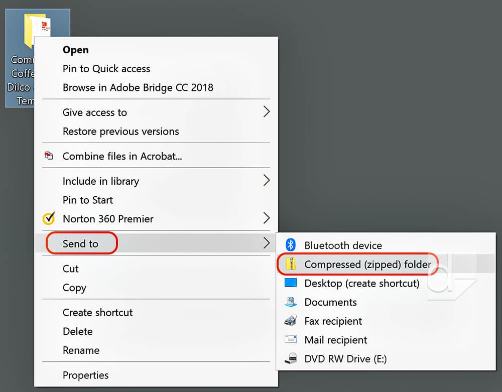 How to zip your Adobe PDF file to upload to Dilco.