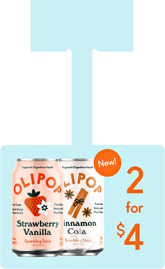 Dilco Clipfree Shelf Wobbler 4x3 Printed from Template for Olipop