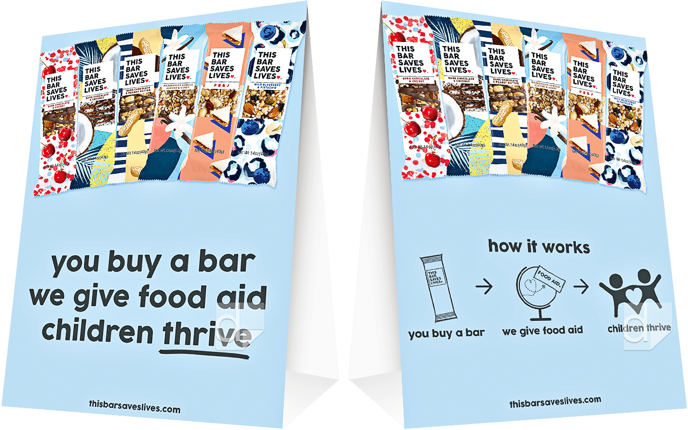5x7 Table Tents Custom Printed on Card Stock by Dilco for This Bar Saves Lives